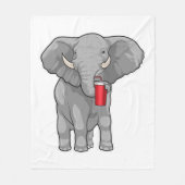 Elephant Drinking mug Fleecedecke (Vorderseite)