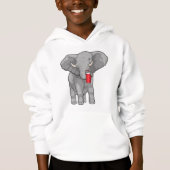 Elephant Drinking mug Hoodie (Vorderseite)