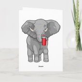 Elephant Drinking mug Karte (Rückseite)