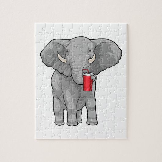 Elephant Drinking mug Puzzle (Vertikal)