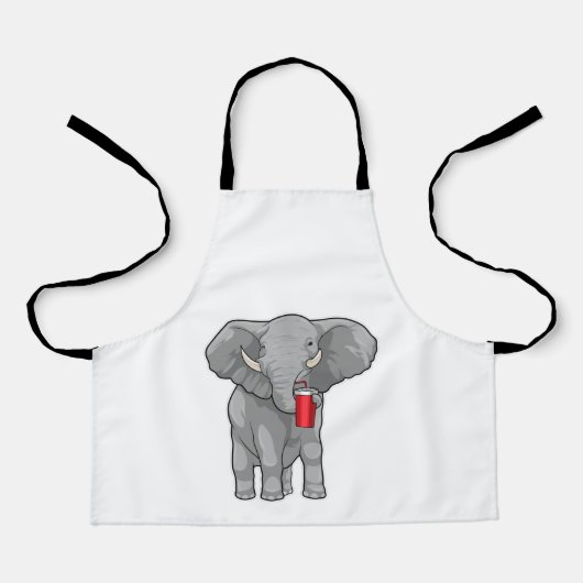 Elephant Drinking mug Schürze (Vorderseite)