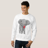 Elephant Drinking mug Sweatshirt (Vorne ganz)