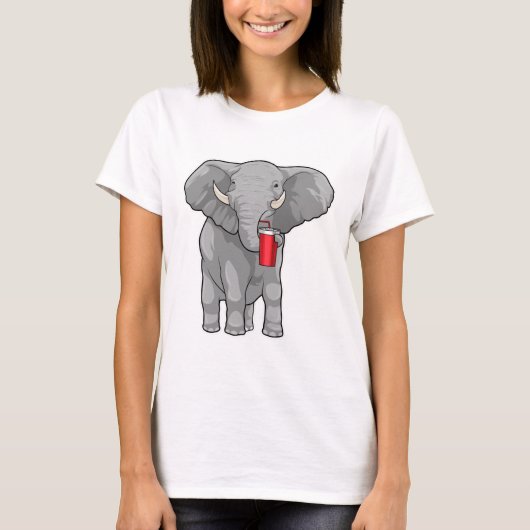 Elephant Drinking mug T-Shirt (Vorderseite)