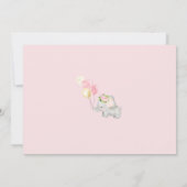 Elephant Drive by Baby Shower Einladung (Rückseite)