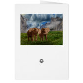 Elephant Duo Ölfarbe, Geburtskarte (Hinten)