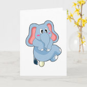 Elephant Egg Karte (Gelbe Blume)