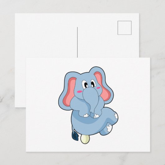 Elephant Egg Postkarte (Vorne/Hinten)