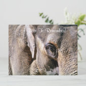 ELEPHANT EINLADUNG (Stehend Vorderseite)