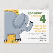 Elephant ・ Einladung zum Geburtstag (Vorderseite)