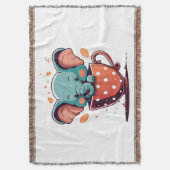 Elephant Elegance Decke (Vorderseite Vertikal)