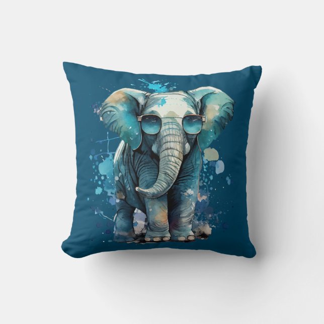 Elephant Elegance Kissen (Vorderseite)