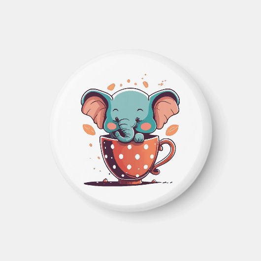 Elephant Elegance Magnet (Vorne)