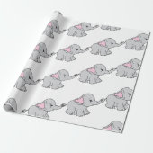 Elephant Elephant Cartoon Geschenkpapier (Ungerollt)