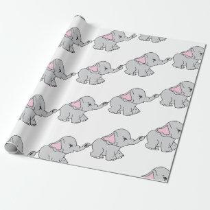 Elephant Elephant Cartoon Geschenkpapier
