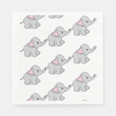 Elephant Elephant Cartoon Serviette (Vorderseite)