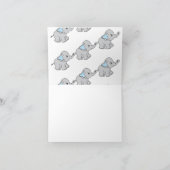 Elephant Elephant Muster Elephant Cartoon Dankeskarte (Innenseite)