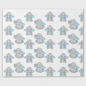 Elephant Elephant Muster Elephant Cartoon Geschenkpapier (Flach)