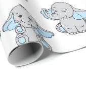 Elephant Elephant Muster Elephant Cartoon Geschenkpapier (Rolleneckpunkt)