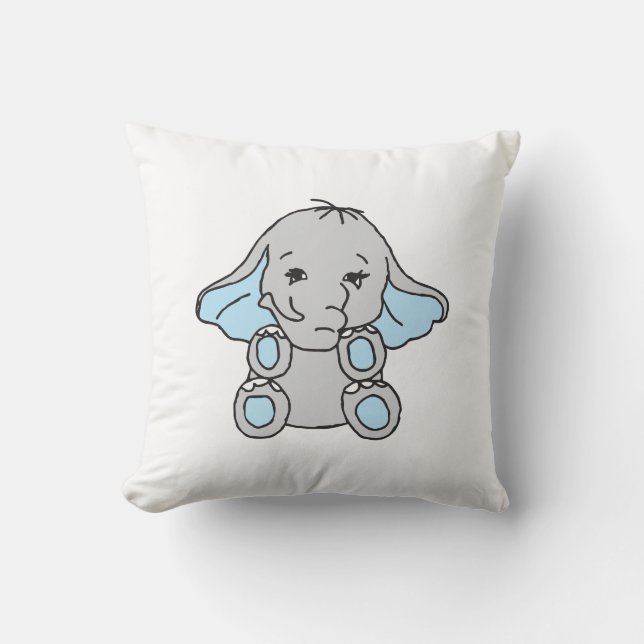 Elephant Elephant Muster Elephant Cartoon Kissen (Vorderseite)