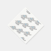 Elephant Elephant Muster Elephant Cartoon Serviette (Ecke)