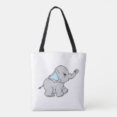 Elephant Elephant Muster Elephant Cartoon Tasche (Rückseite)