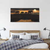 ELEPHANT ENCHANGE ART 3 PANEL LEINWAND (Insitu (Schlafzimmer))