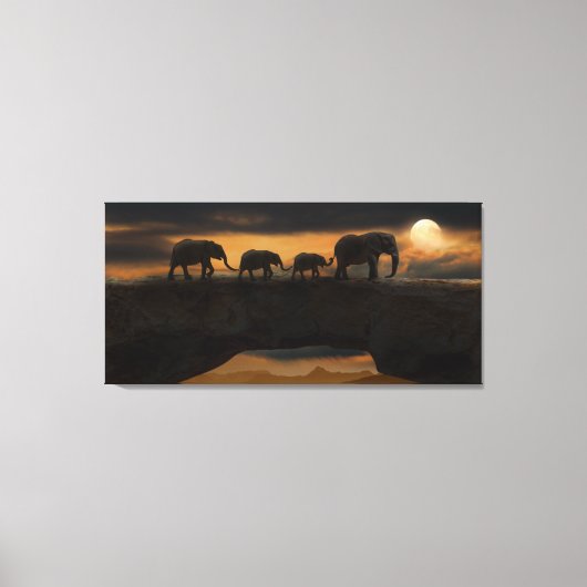 ELEPHANT ENCHANGE ART 3 PANEL LEINWAND (Vorderseite)