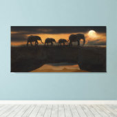 ELEPHANT ENCHANGE ART 3 PANEL LEINWAND (Insitu (Holzboden))
