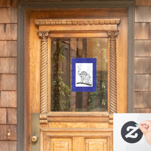 Elephant Energy Fensteraufkleber (Haustür)