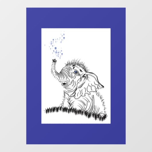 Elephant Energy Fensteraufkleber (Blatt)