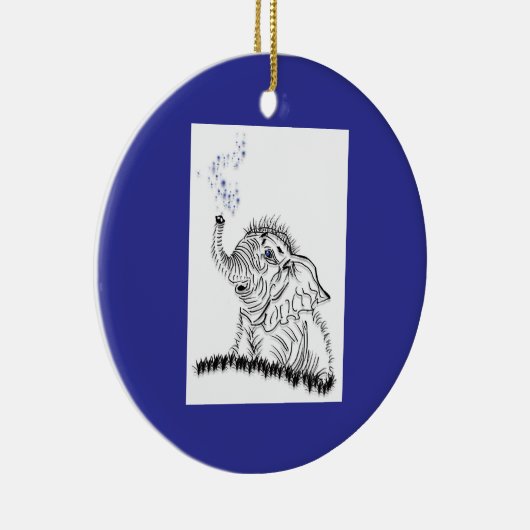 Elephant Energy Keramik Ornament (Rechts)