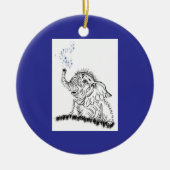 Elephant Energy Keramik Ornament (Vorne)