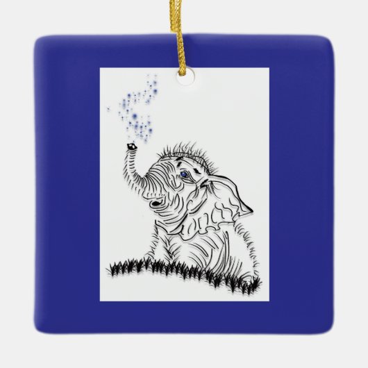 Elephant Energy Keramikornament (Vorderseite)