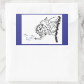 Elephant Energy Rechteckiger Aufkleber (Tasche)