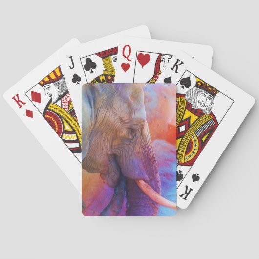 ELEPHANT ERINNERT SICH AN SACRED-GEWÄSSER SPIELKARTEN (Rückseite)