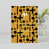 Elephant Ethnic African Indian Wedding Pressed Folieneinladung (Stehend vorne)