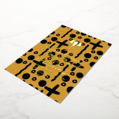 Elephant Ethnic African Indian Wedding Pressed Folieneinladung (Gedreht)