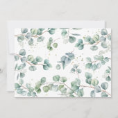 Elephant Eucalyptus Greenery Boy Birthday Foto Einladung (Rückseite)