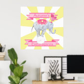 Elephant Extravaganza Poster (Heimbüro)