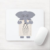 Elephant Eye Chart Mousepad (Mit Mouse)