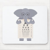 Elephant Eye Chart Mousepad (Vorne)