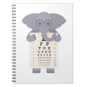 Elephant Eye Chart Notizblock (Vorderseite)
