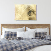 Elephant Eye Closeup Canvas Print Leinwanddruck (Insitu (Schlafzimmer))