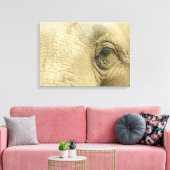 Elephant Eye Closeup Canvas Print Leinwanddruck (Insitu (Wohnzimmer))