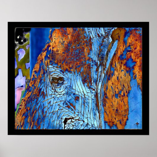 Elephant Eye Original Foto Digitale Kunst Poster (Vorne)