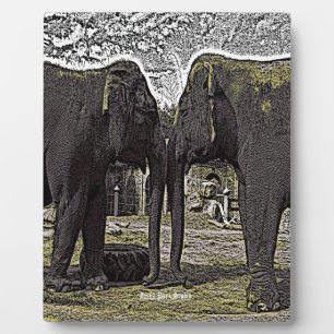 Elephant Eyes Fotoplatte