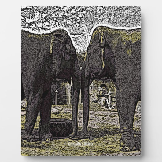 Elephant Eyes Fotoplatte (Vorderseite)