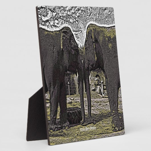 Elephant Eyes Fotoplatte (Seite)