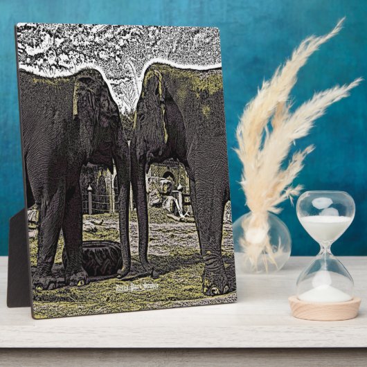 Elephant Eyes Fotoplatte (Seite)