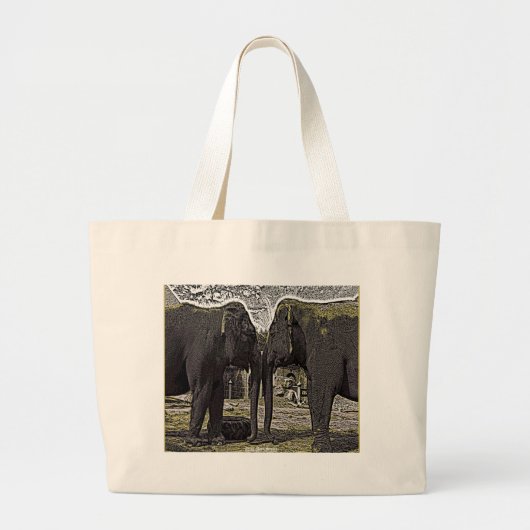 Elephant Eyes Jumbo Stoffbeutel (Vorne)